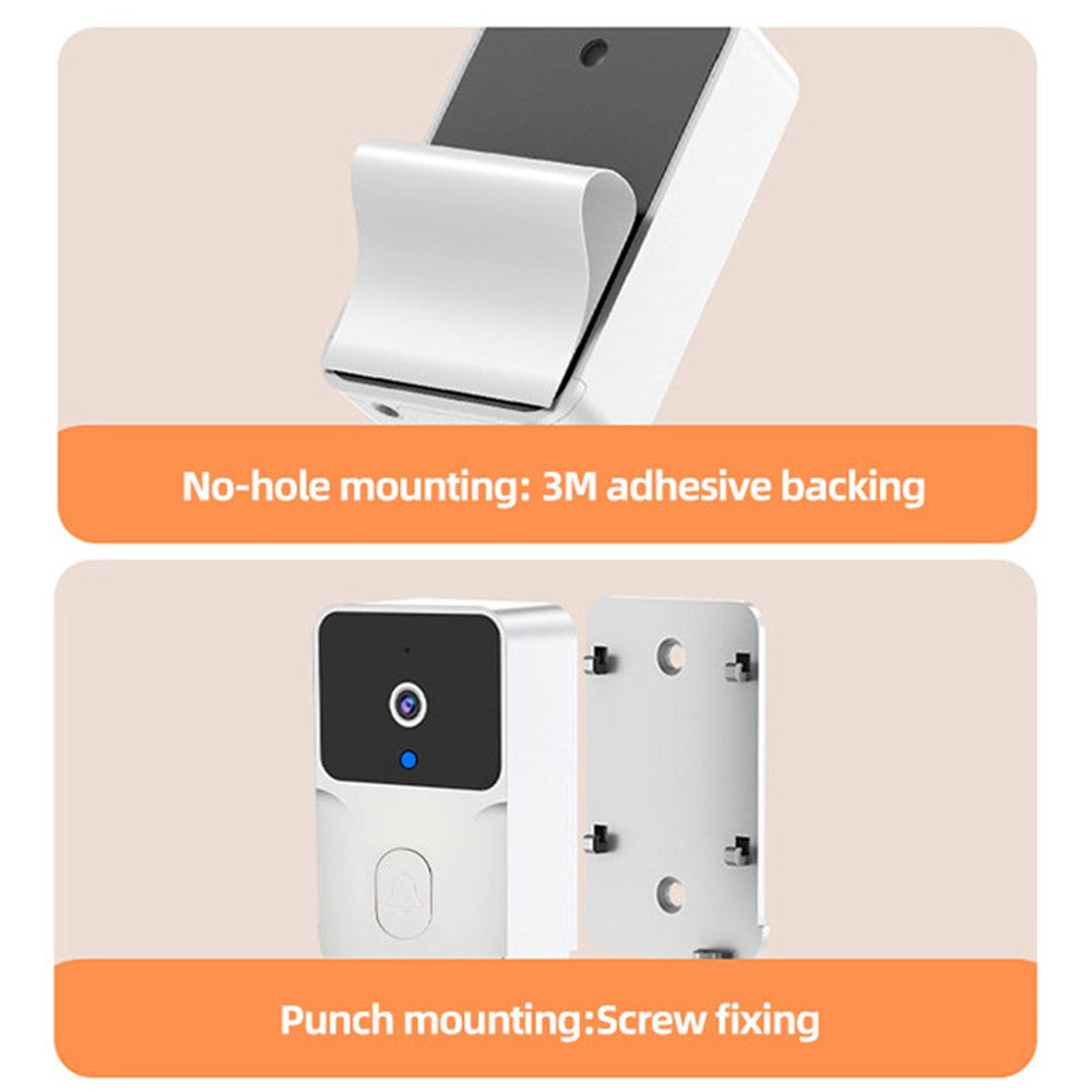 Wireless Video Doorbell Camera with 4.3 IPS Screen, HD Night Vision, Two-Way Audio, No Subscription, No-Drill Mount, Rechargeable, Smart Chime for Home