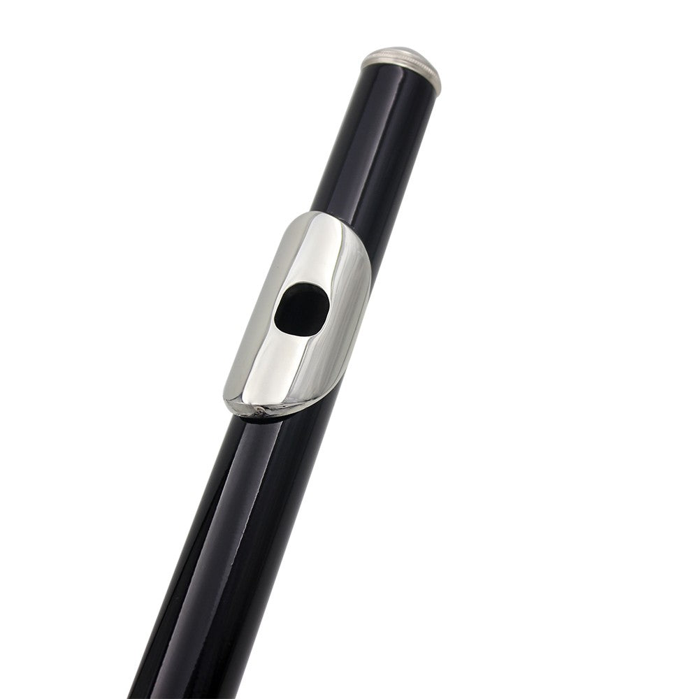Silver Plated Cupronickel Western Concert Flute, 16 Holes, C Key Woodwind Instrument