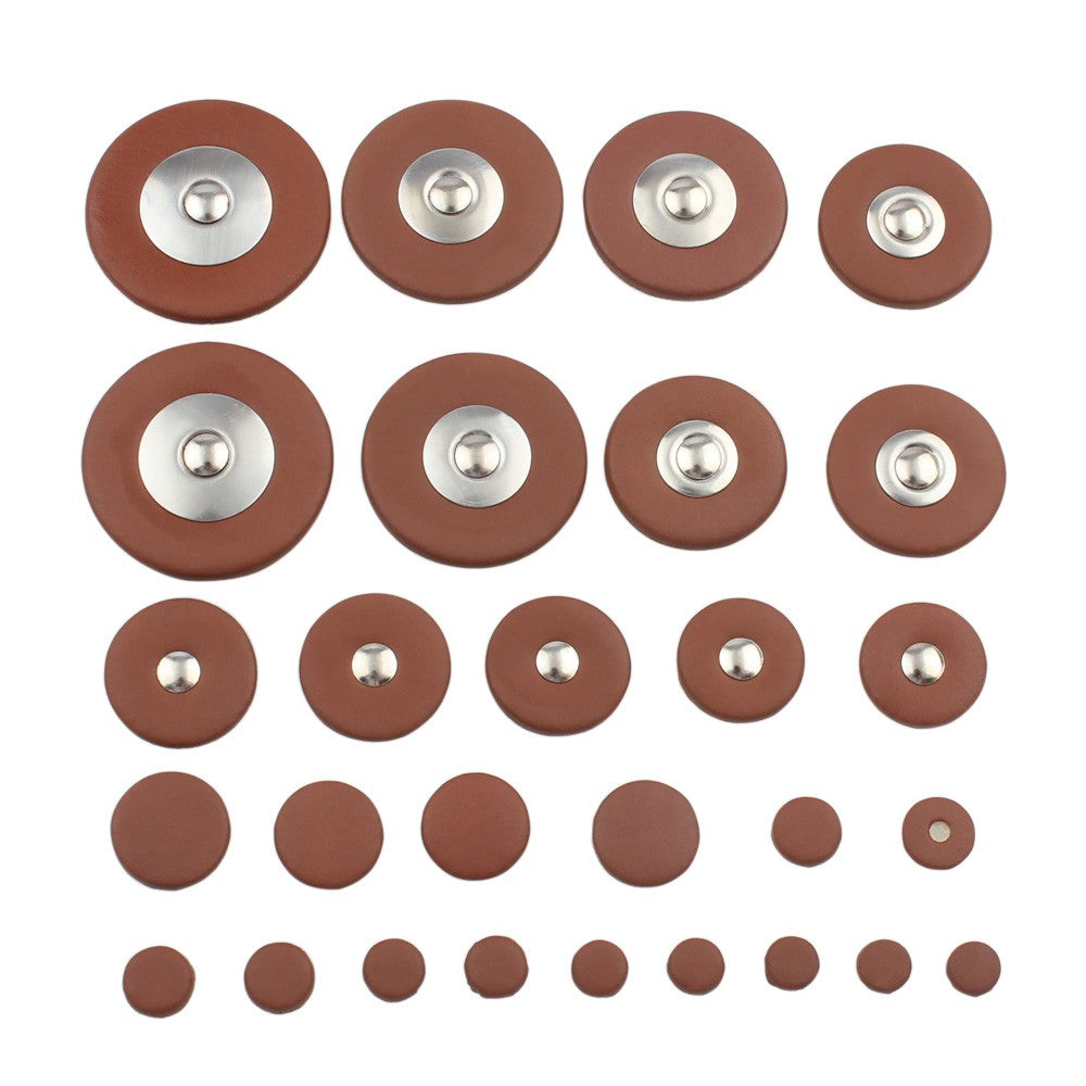 25pcs Tenor Saxophone Leather Replacement Pads