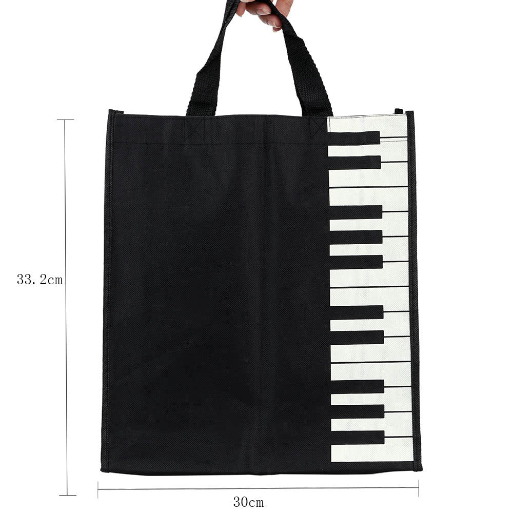 Music Handbag Tote - Piano Keys Shopping Bag Gift