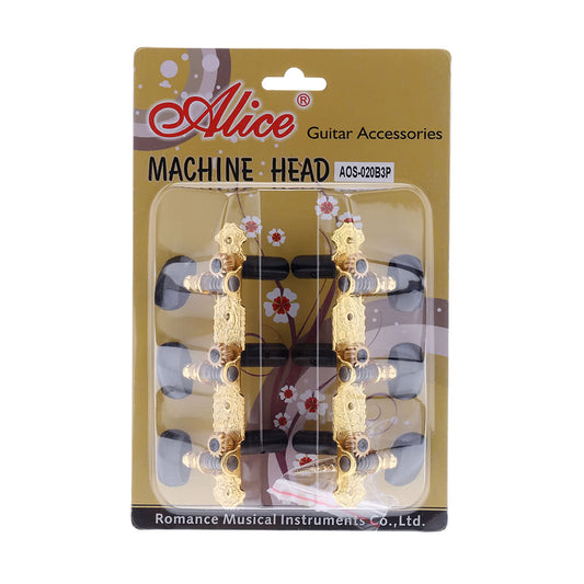 Alison 3P Gold-Plated Classical Guitar Tuning Keys (1 Pair)