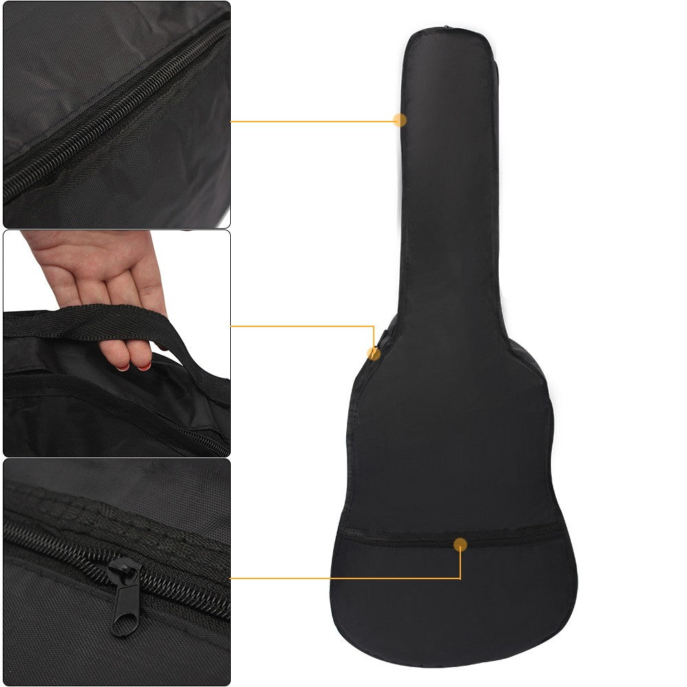 38-Inch Guitar Gig Bag Case with Pocket - Oxford Cloth Shoulder Design