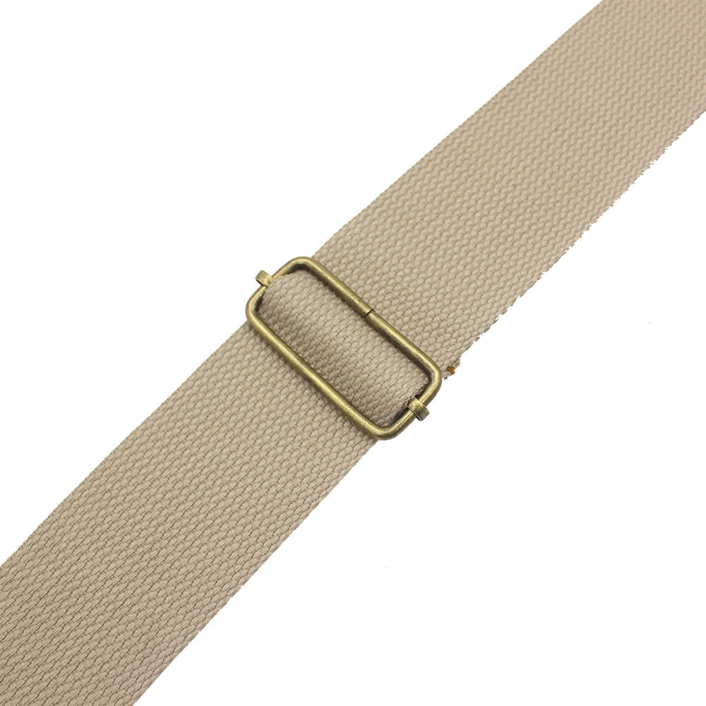IRIN Comfortable Woven Cotton Guitar Strap with Leather Ends - Adjustable & Durable for Electric, Acoustic, and Folk Guitars