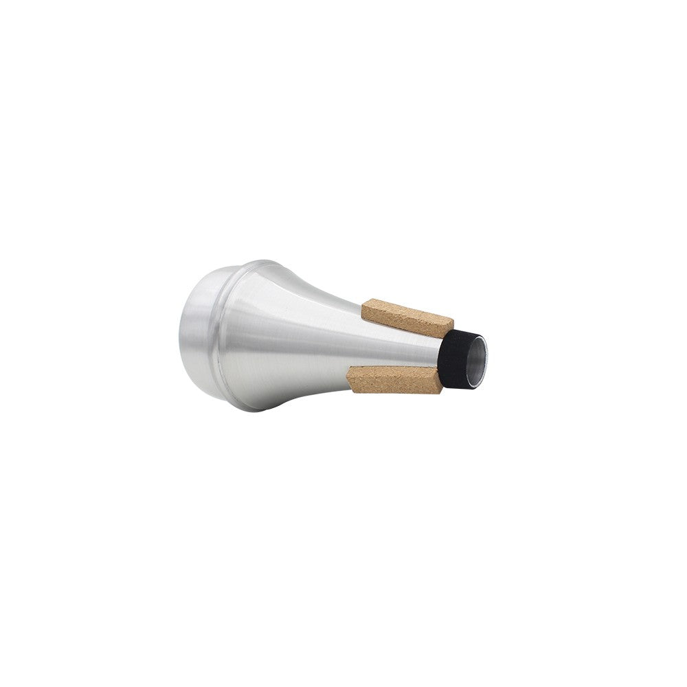 Aluminum Alloy Trumpet Straight Mute - Silver Finish, High Quality