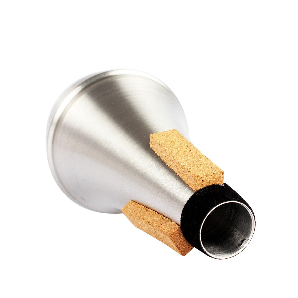 Aluminum Alloy Trumpet Straight Mute - Silver Finish, High Quality