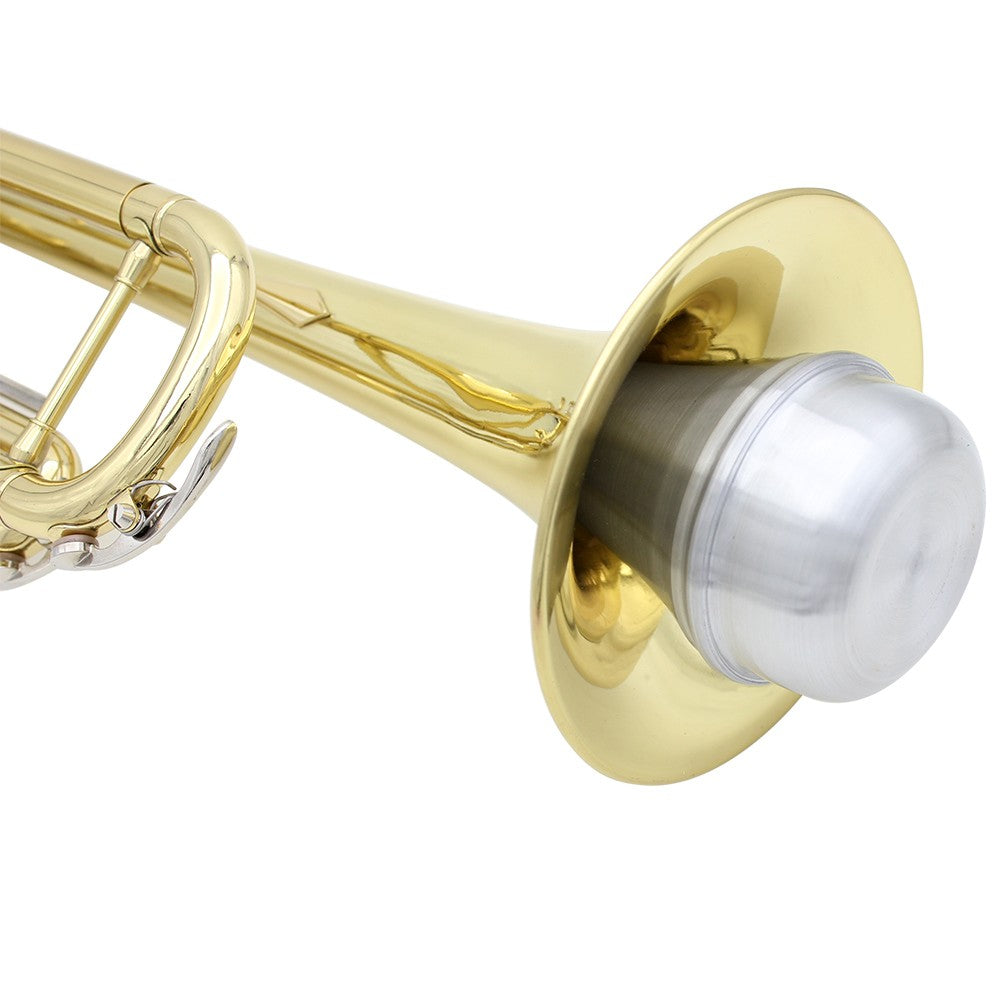 Aluminum Alloy Trumpet Straight Mute - Silver Finish, High Quality