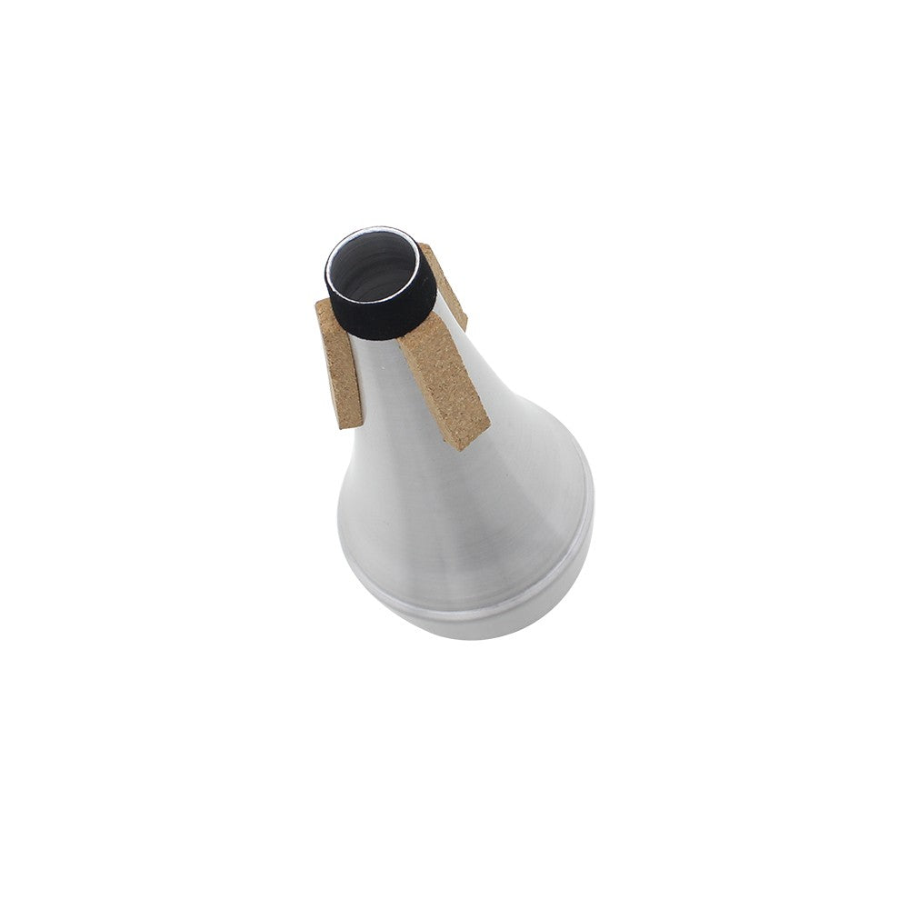 Aluminum Alloy Trumpet Straight Mute - Silver Finish, High Quality