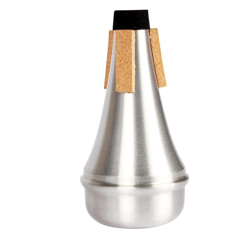 Aluminum Alloy Trumpet Straight Mute - Silver Finish, High Quality