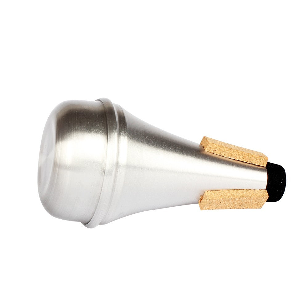 Aluminum Alloy Trumpet Straight Mute - Silver Finish, High Quality