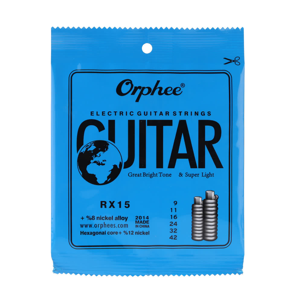 Orphee RX15 Super Light Nickel Alloy Electric Guitar Strings Set