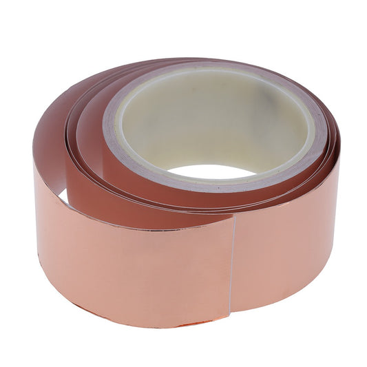 Copper Foil Tape 50mm x 10m EMI Shielding Single-Sided Conductive Adhesive for Guitar