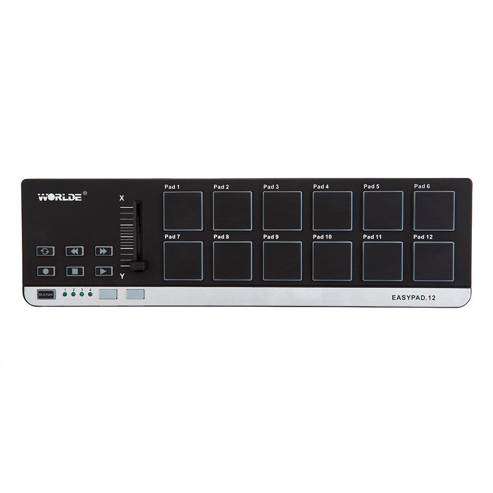 Worlde EasyPad.12 Mini USB MIDI Controller - 12 Portable Drum Pads
