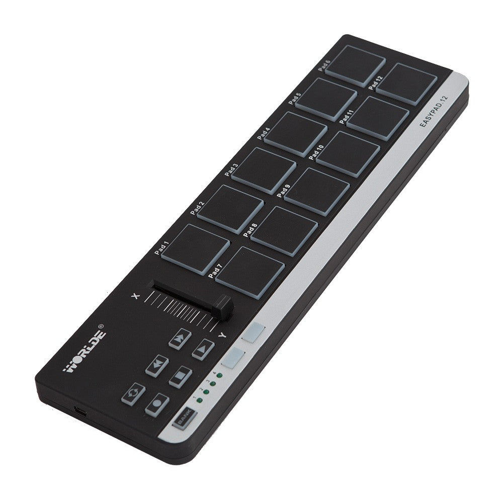Worlde EasyPad.12 Mini USB MIDI Controller - 12 Portable Drum Pads