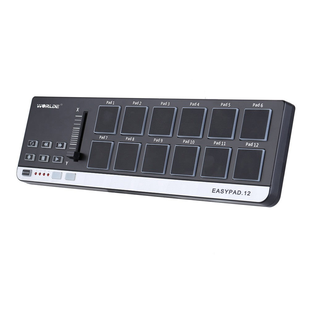 Worlde EasyPad.12 Mini USB MIDI Controller - 12 Portable Drum Pads