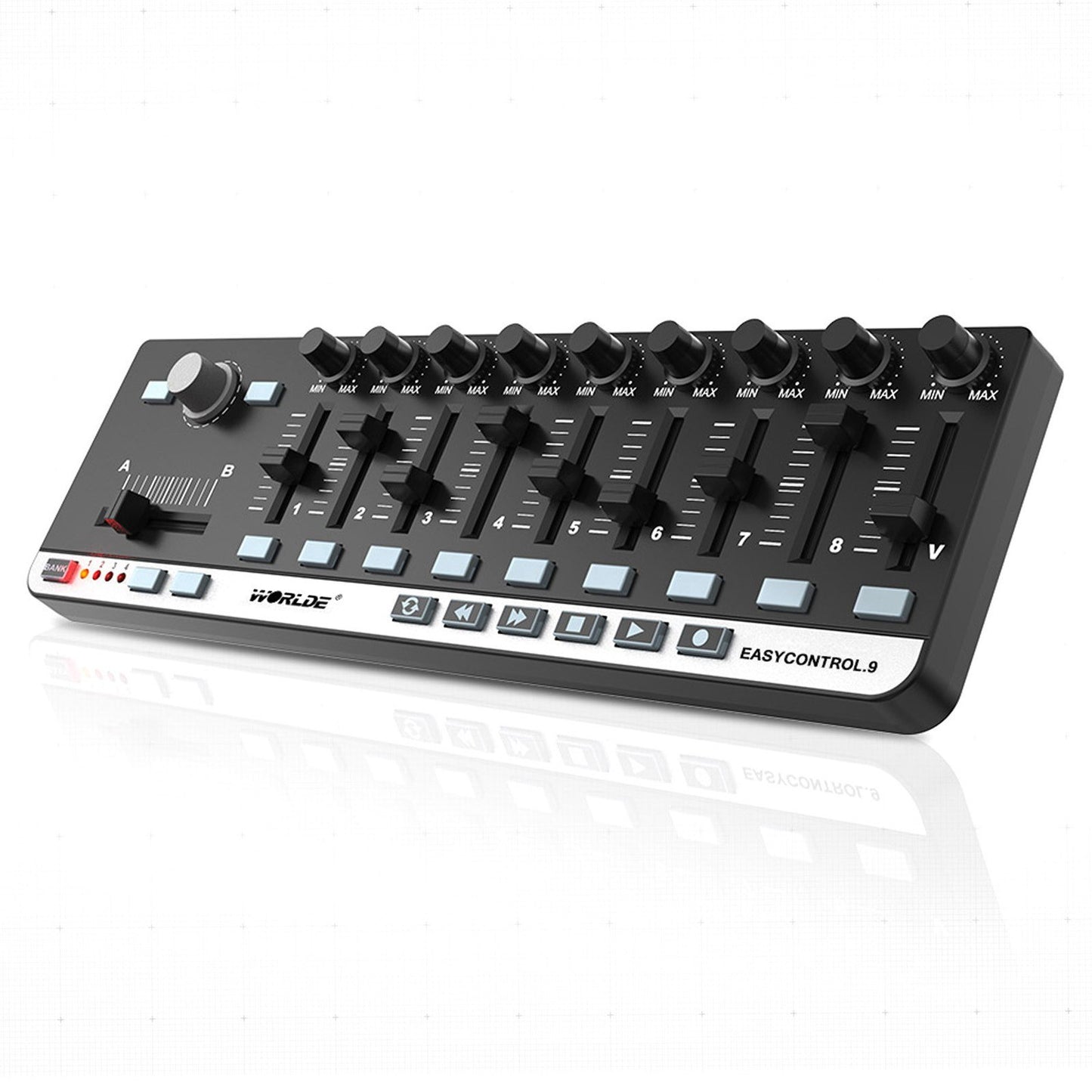 Portable Mini USB Slim-Line MIDI Controller - WORLDE EasyControl.9