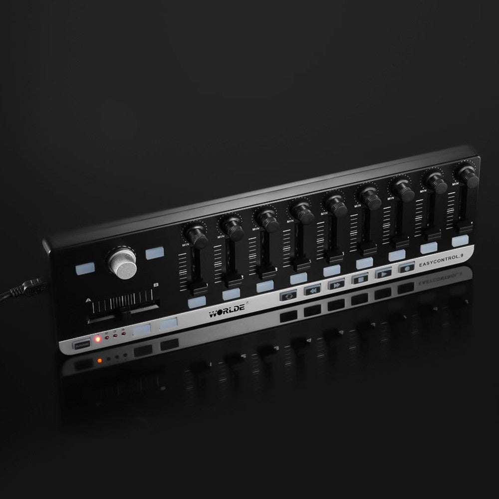 Portable Mini USB Slim-Line MIDI Controller - WORLDE EasyControl.9