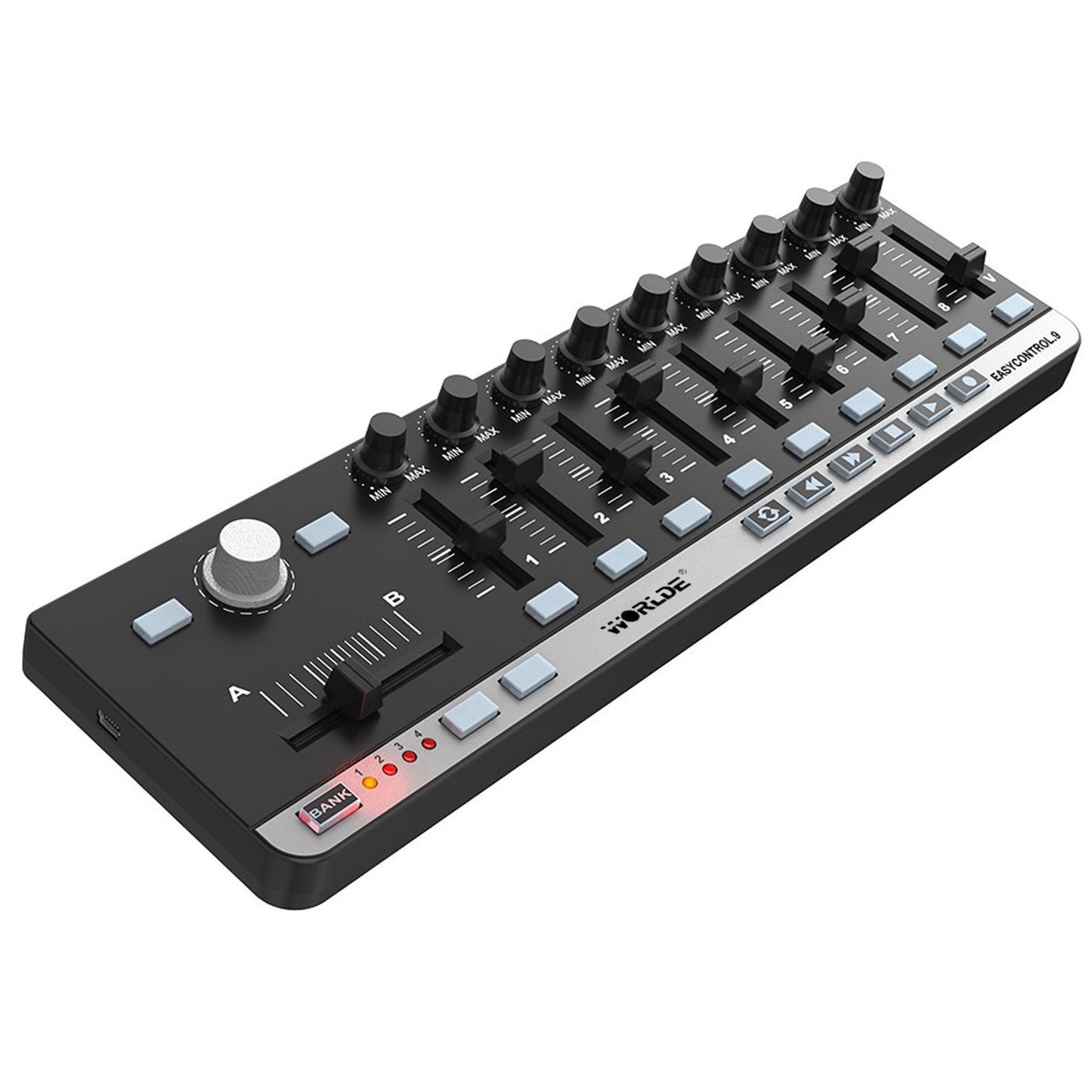 Portable Mini USB Slim-Line MIDI Controller - WORLDE EasyControl.9