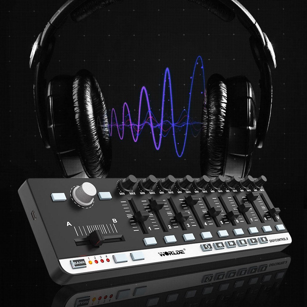 Portable Mini USB Slim-Line MIDI Controller - WORLDE EasyControl.9