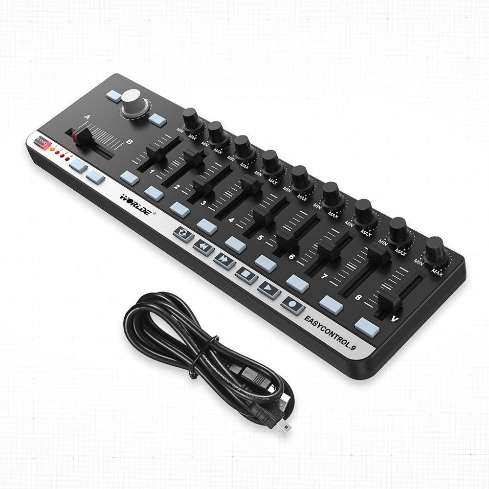 Portable Mini USB Slim-Line MIDI Controller - WORLDE EasyControl.9