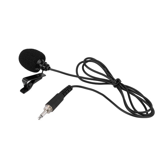 Compact Clip-on Lapel Microphone 3.5mm Screw Lock Jack for PC Laptop