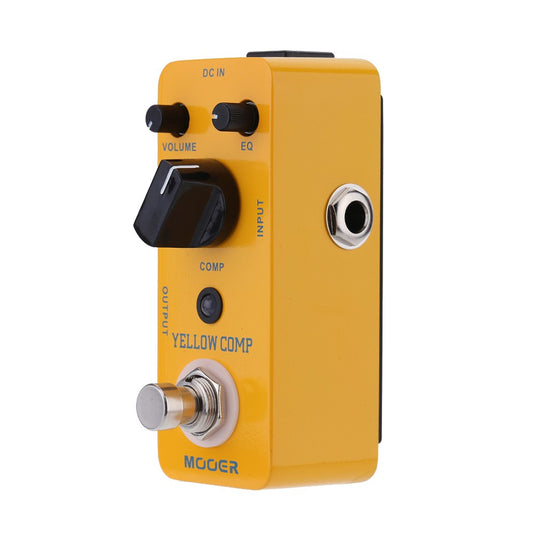 Mooer Yellow Comp Mini Optical Compressor Pedal for Electric Guitar, True Bypass