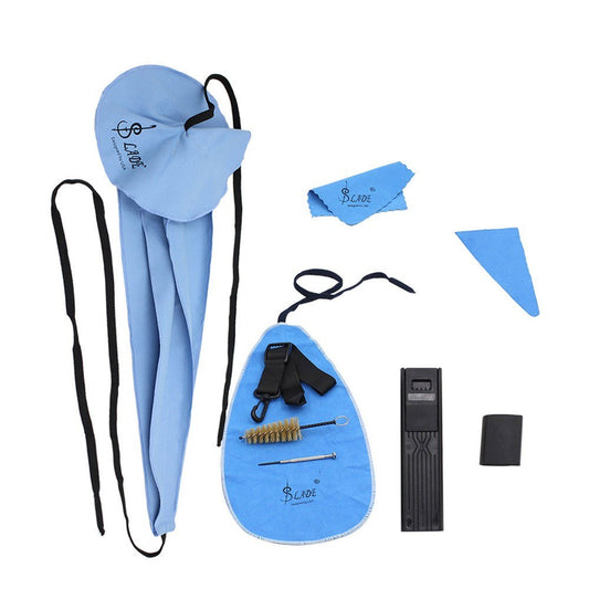 LADE 10-in-1 Saxophone Care Kit: Cork Grease, Thumb Rest, Reed Case, Mouthpiece Brush, Screwdriver, Cleaning Cloth