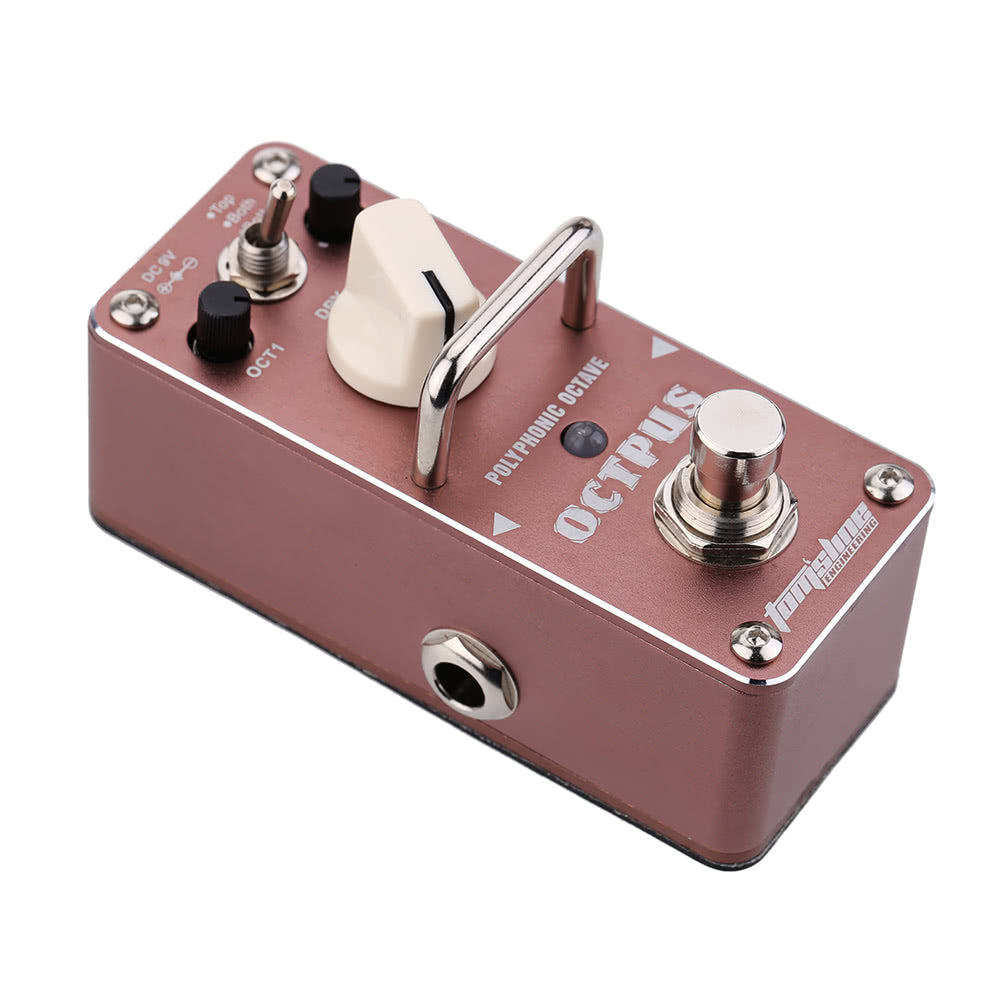 AROMA AOS-3 Mini Octopus Polyphonic Octave Electric Guitar Pedal with True Bypass