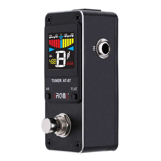 AROMA AT-07 Mini Chromatic Tuner Pedal for Electric Guitar Effects
