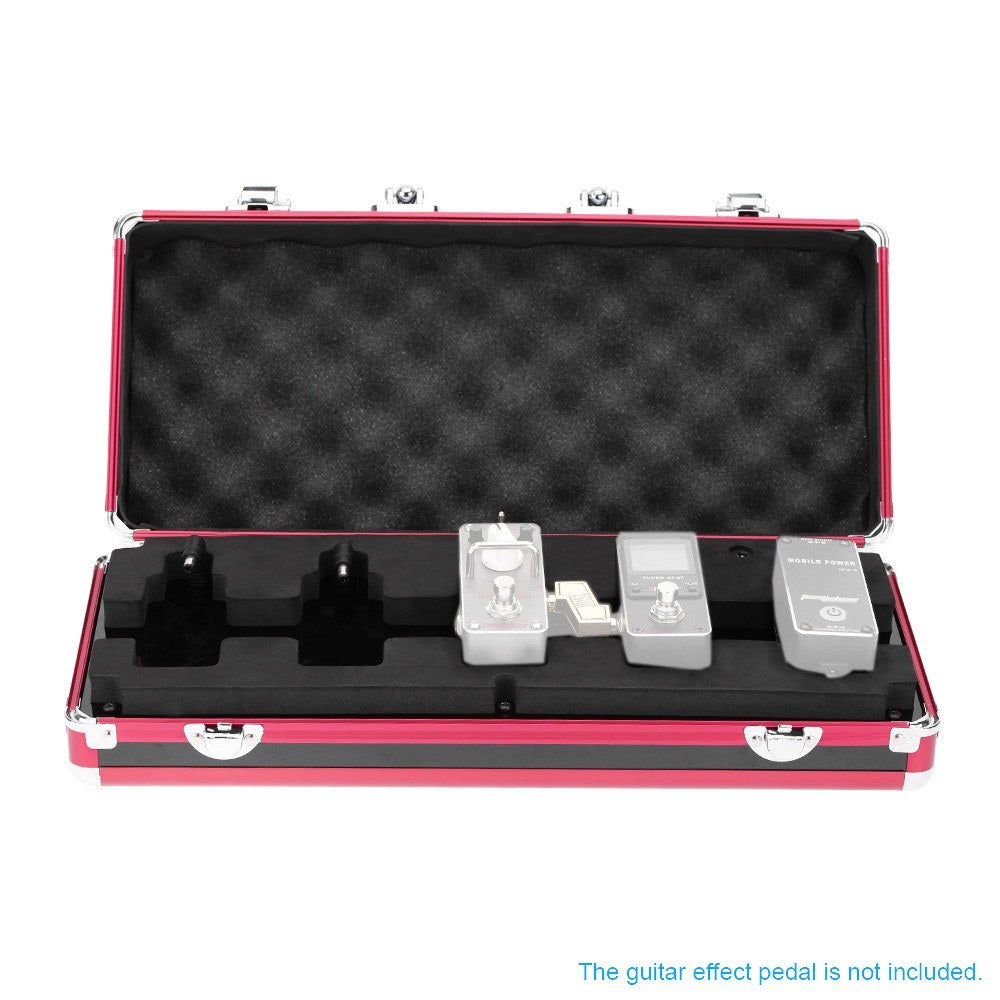 Aroma APB-3 Guitar Effects Pedal Carrying Case - Total Metal Lock with Secure Latches