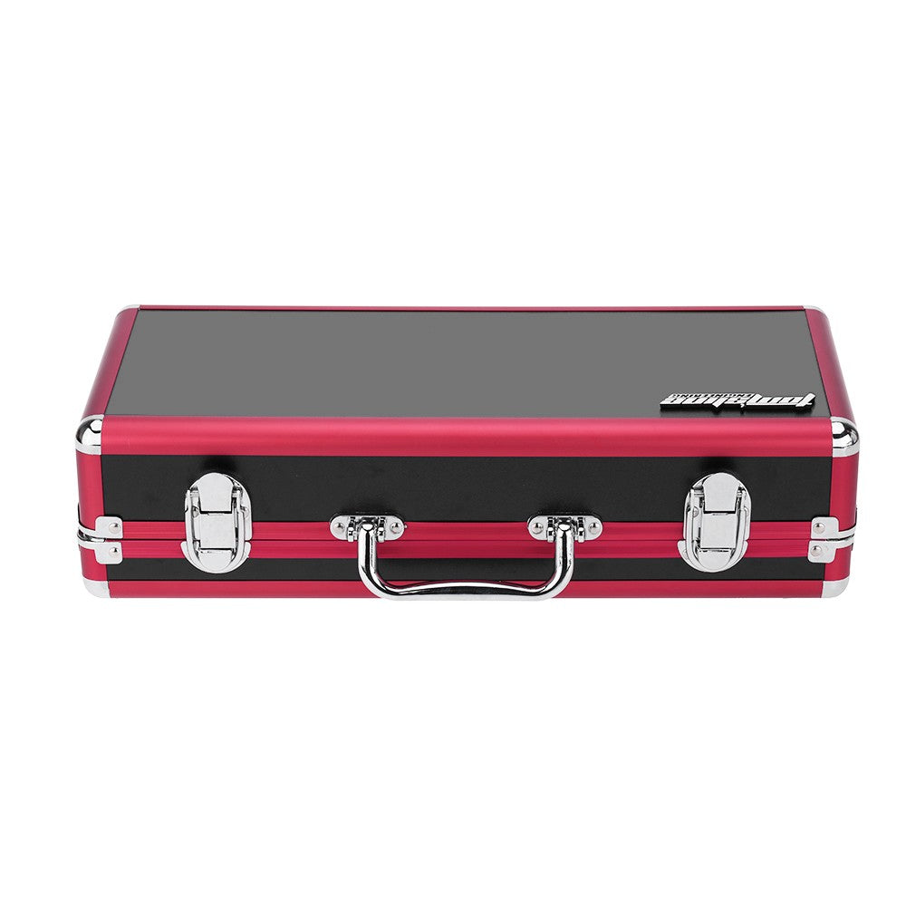 Aroma APB-3 Guitar Effects Pedal Carrying Case - Total Metal Lock with Secure Latches
