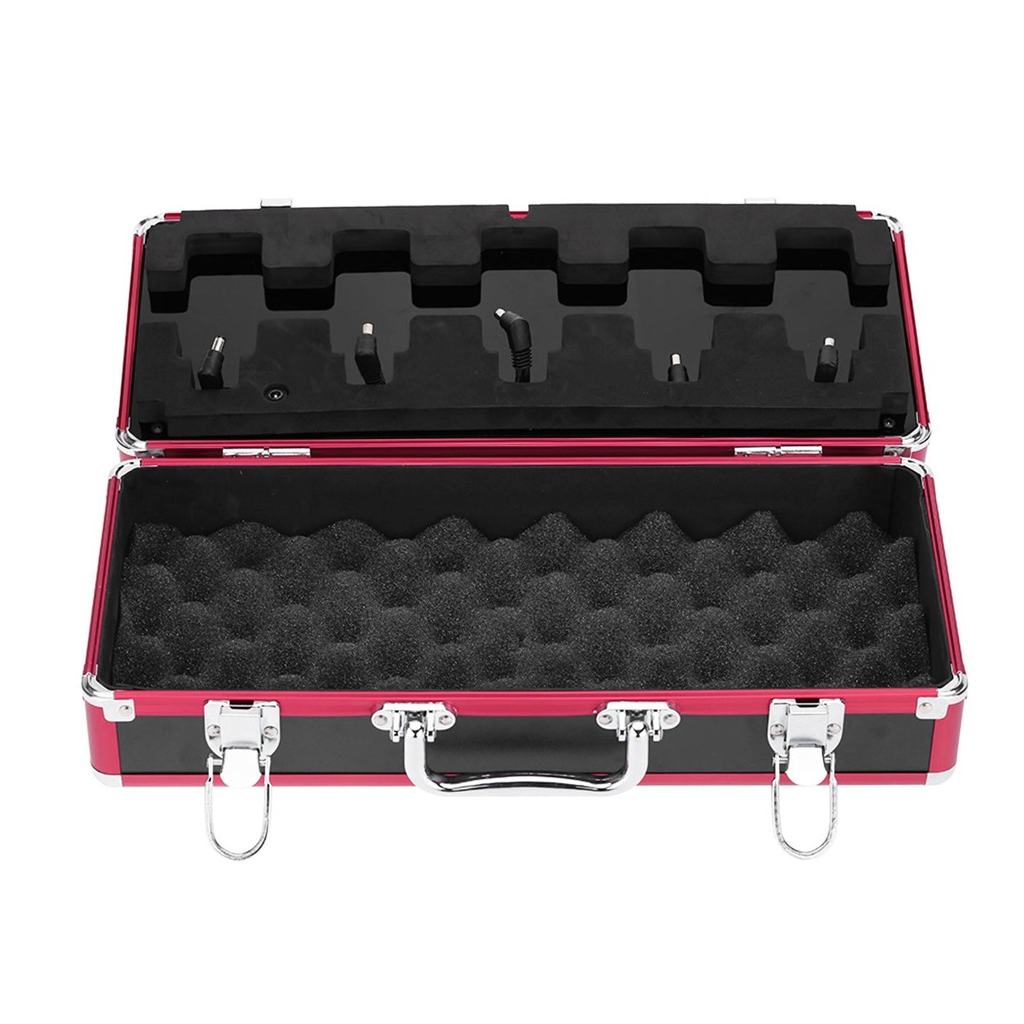 Aroma APB-3 Guitar Effects Pedal Carrying Case - Total Metal Lock with Secure Latches