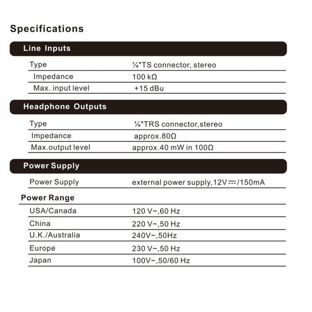 HA400 Ultra-Compact 4-Channel Stereo Headphone Amplifier