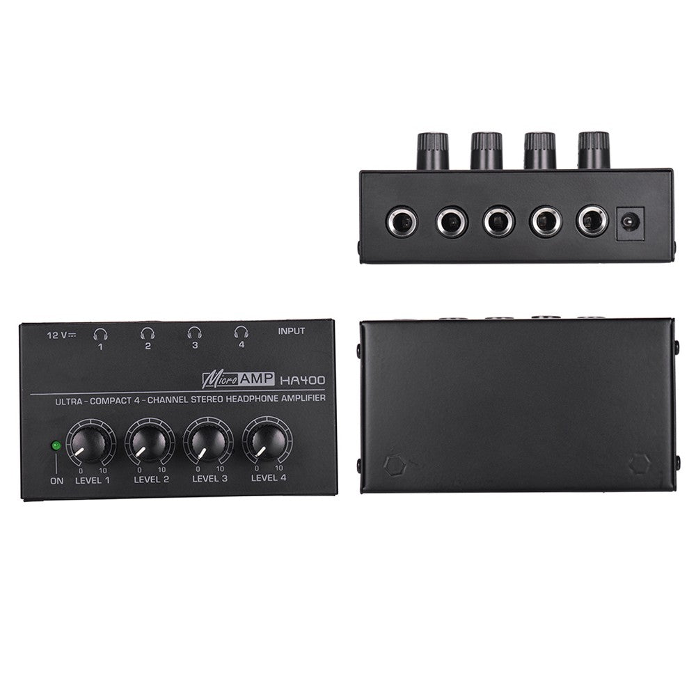 HA400 Ultra-Compact 4-Channel Stereo Headphone Amplifier