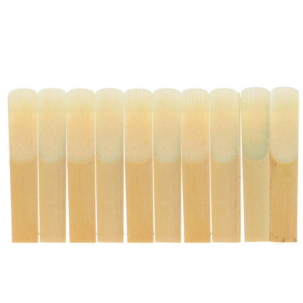 10-Pack High Strength 2.5 Bamboo Reeds for Bb Clarinet Accessories