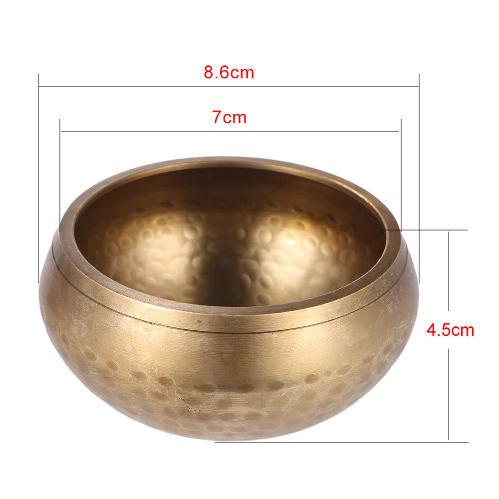 Handmade 3 Tibetan Metal Singing Bowl with Striker