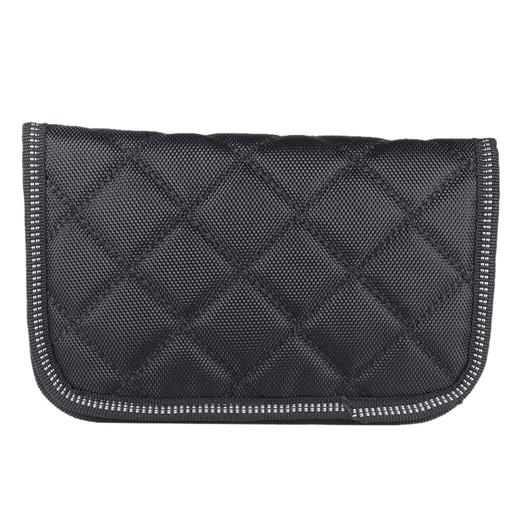 Black Mouthpiece Pouch Bag for Trombone, Euphonium, Trumpet - 4 Soft Compartments, Durable