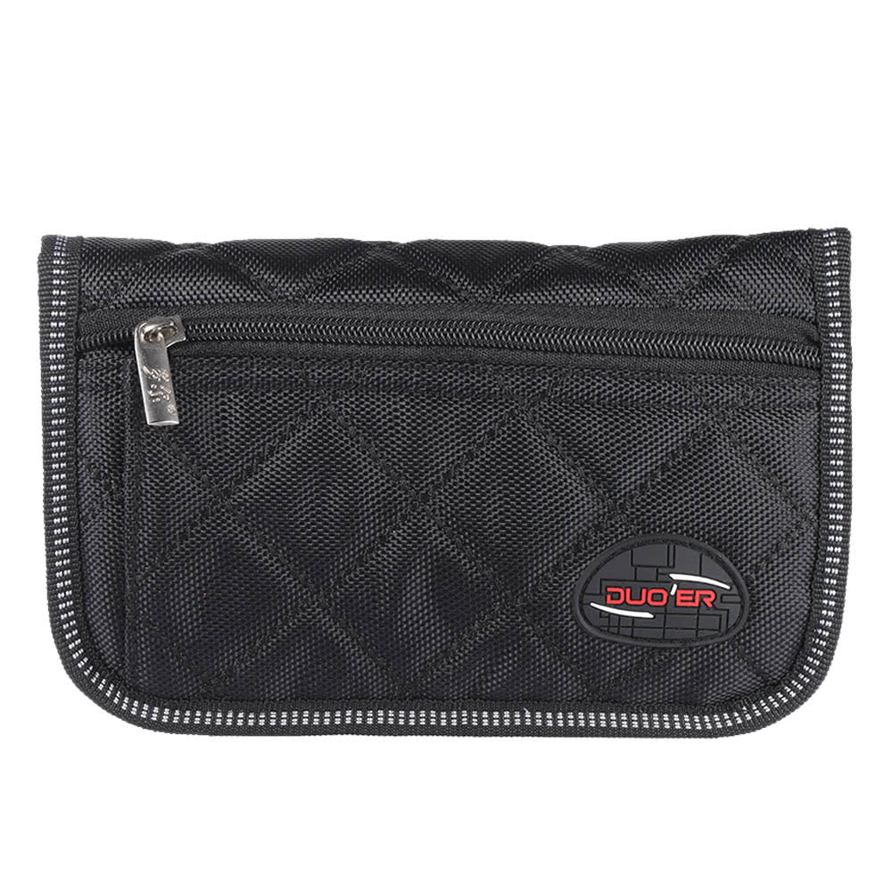 Black Mouthpiece Pouch Bag for Trombone, Euphonium, Trumpet - 4 Soft Compartments, Durable