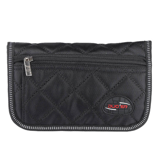 Black Mouthpiece Pouch Bag for Trombone, Euphonium, Trumpet - 4 Soft Compartments, Durable