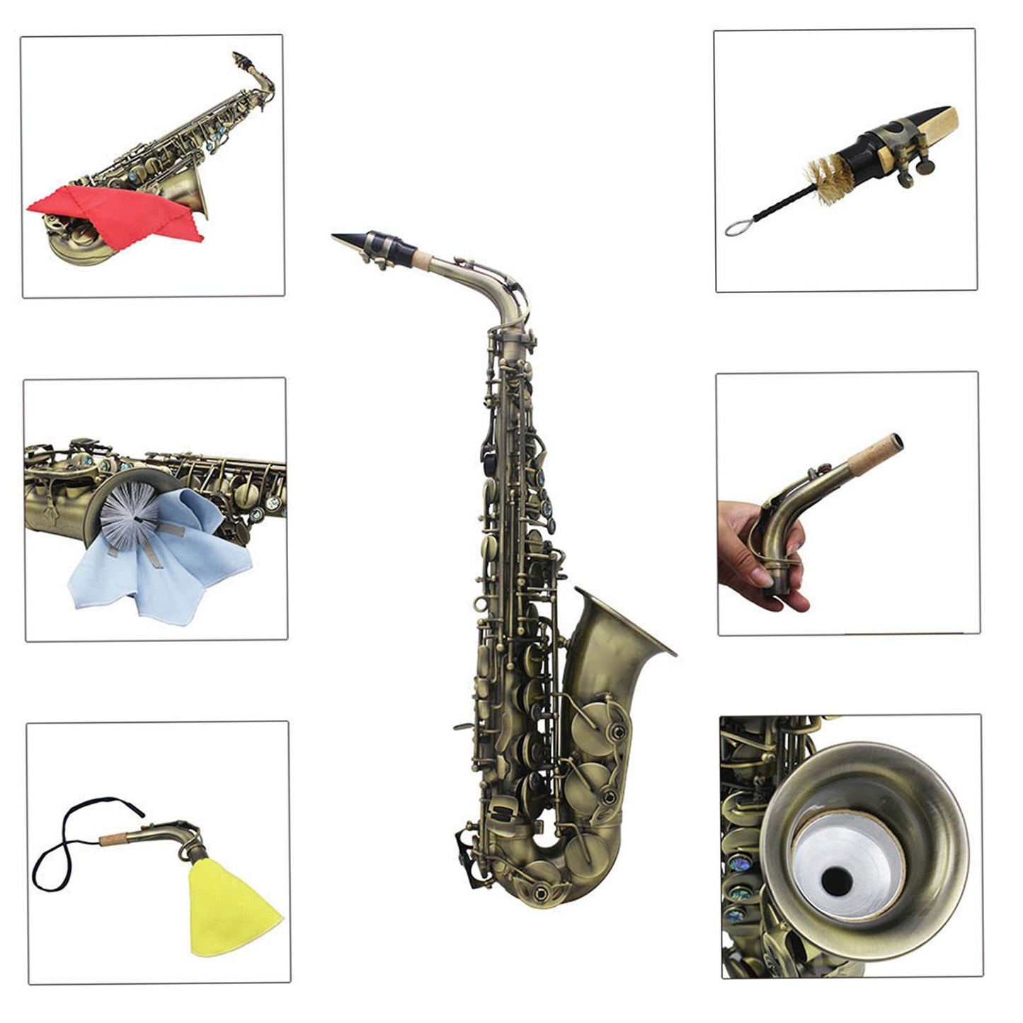 Antique Finish E-flat Alto Saxophone