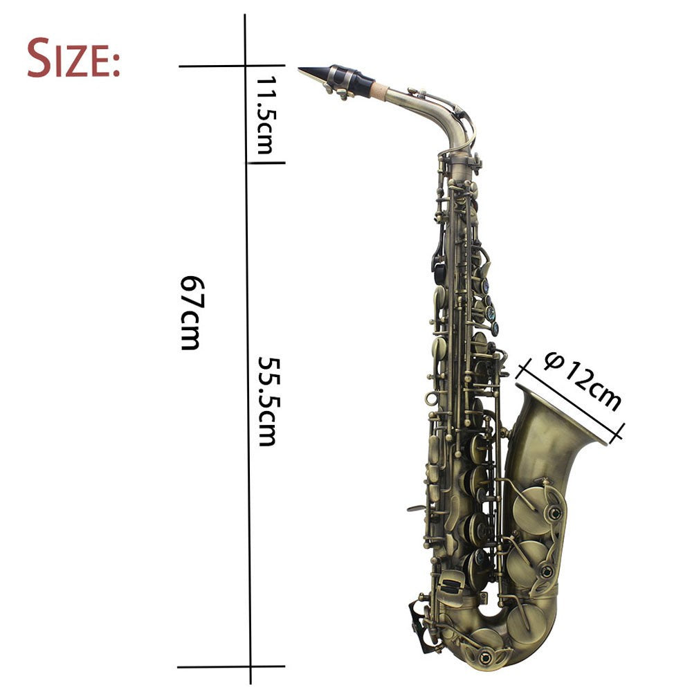 Antique Finish E-flat Alto Saxophone