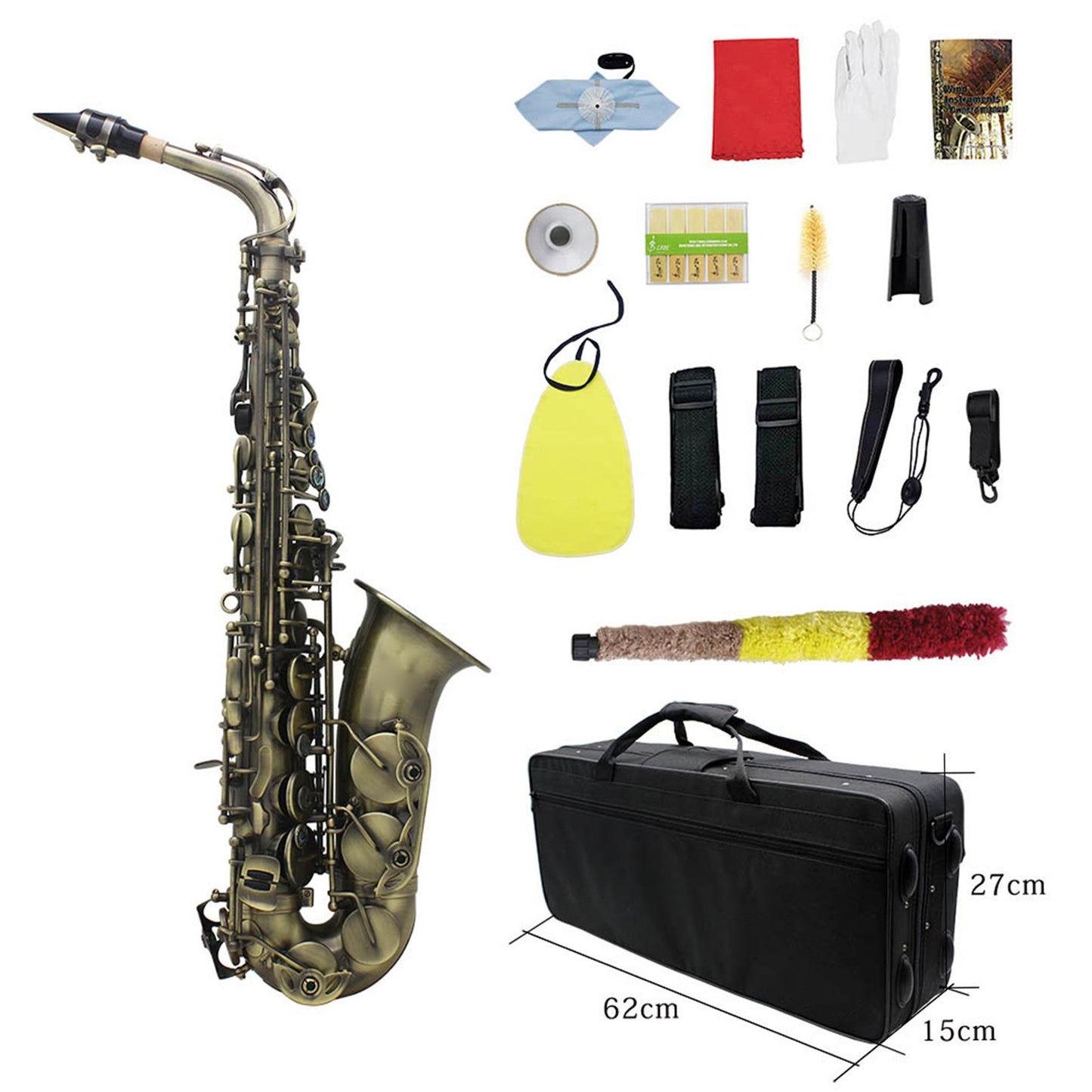 Antique Finish E-flat Alto Saxophone