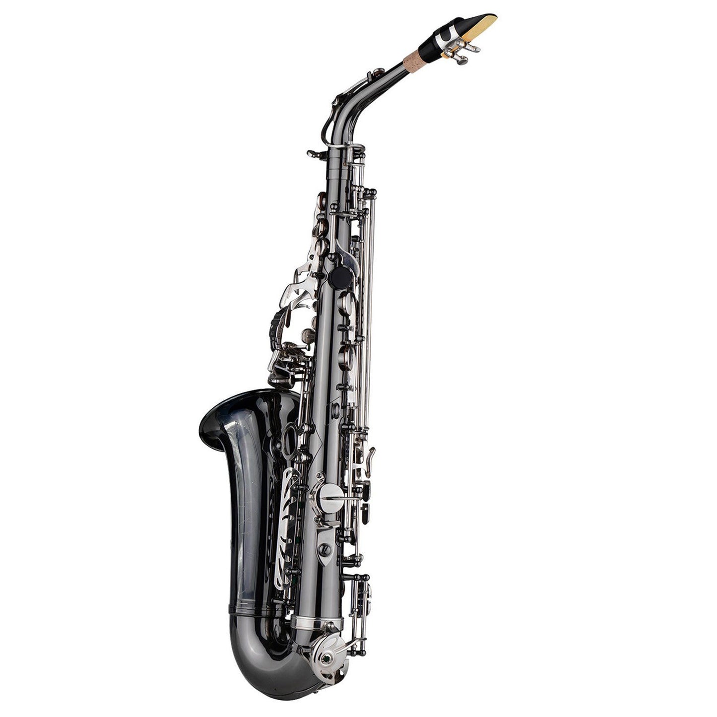 Eb E-flat Alto Saxophone - Professional Brass Bend Sax