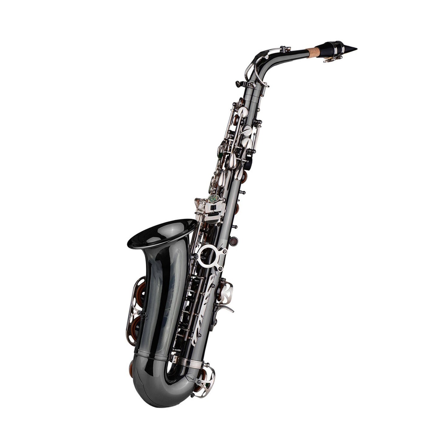Eb E-flat Alto Saxophone - Professional Brass Bend Sax