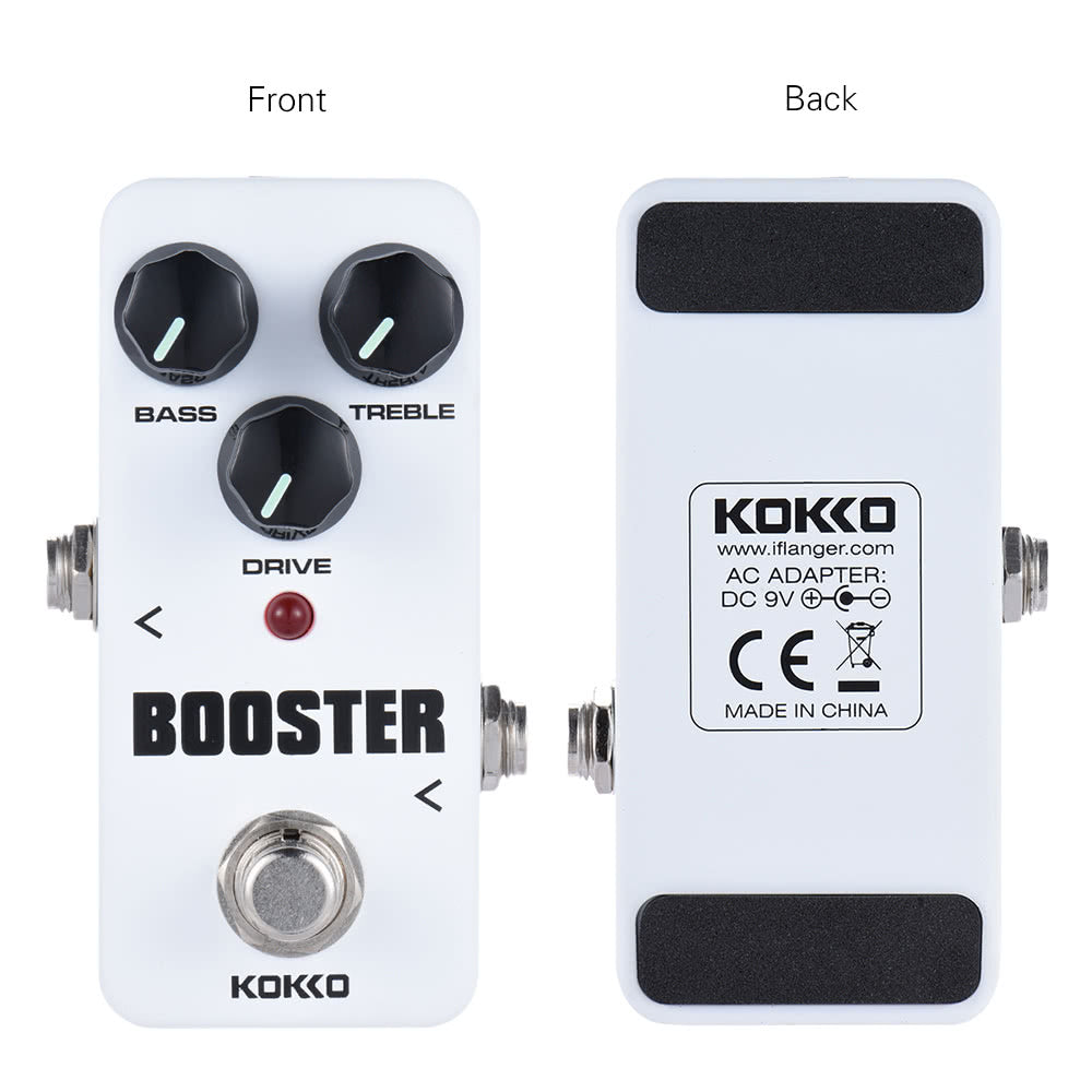 KOKKO FBS2 Compact Guitar Effect Pedal with 2-Band EQ and Boost