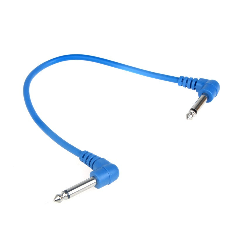 6-Pack Colorful Angled Guitar Patch Cables for Effect Pedals
