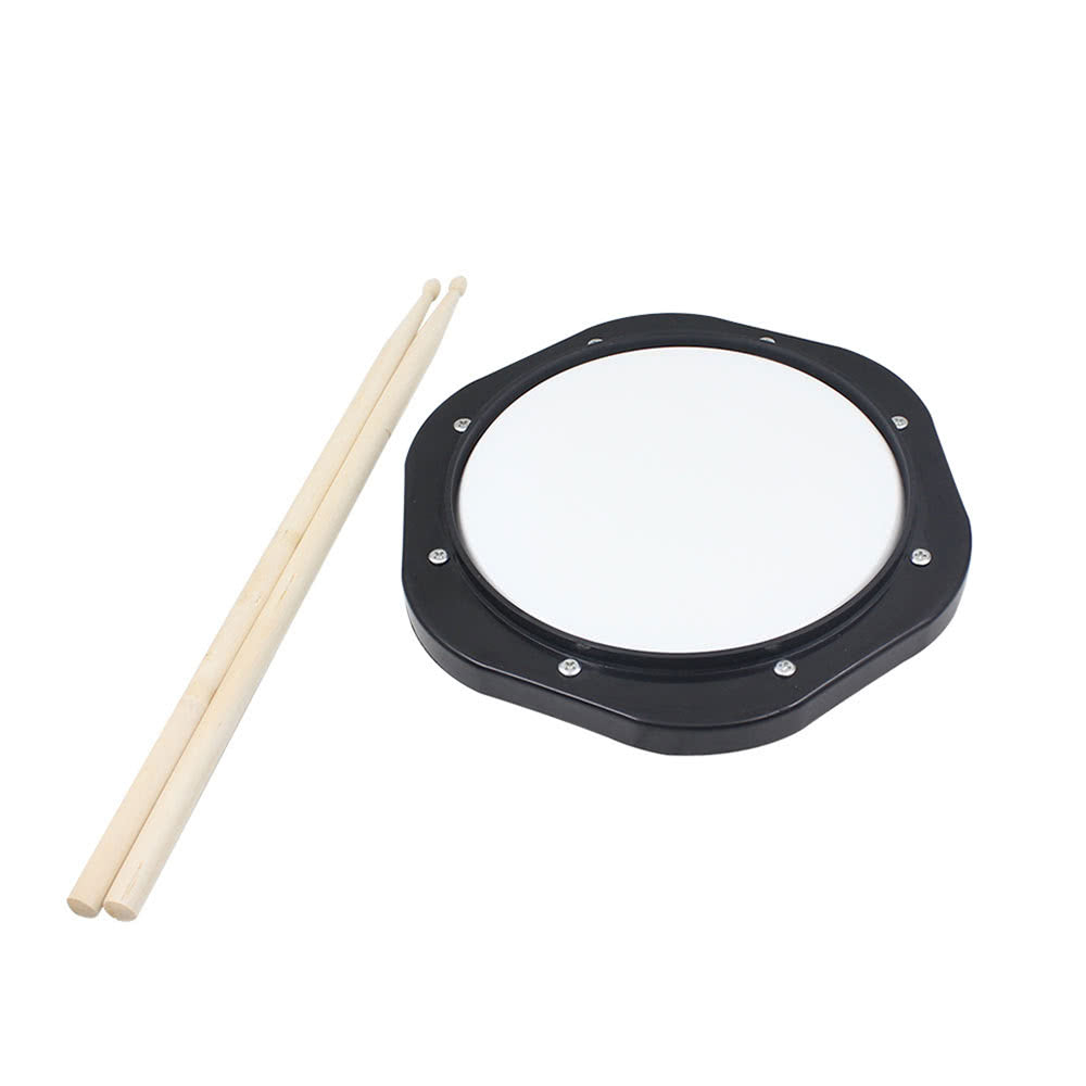 10-Inch Drum Practice Pad with Drumsticks & Carrying Bag for Training