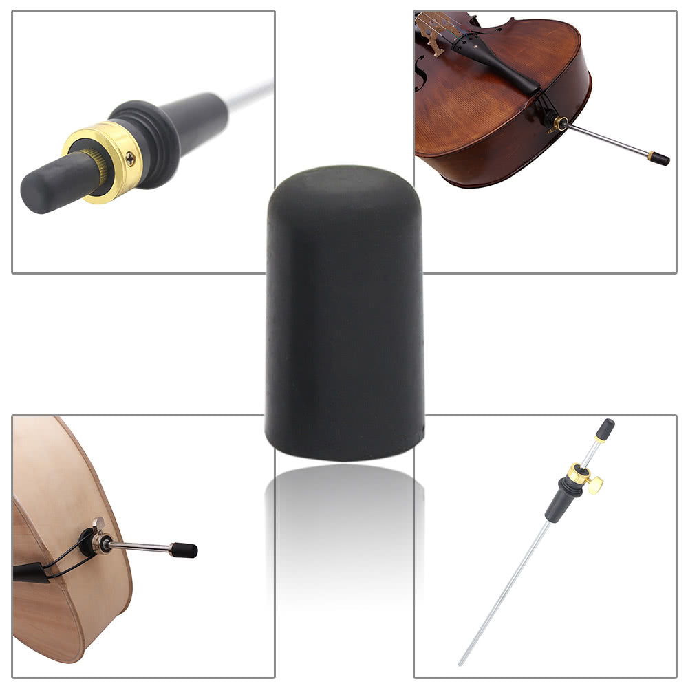 Cello Endpin Rubber Tip Cap Protector Set - 5 Pack