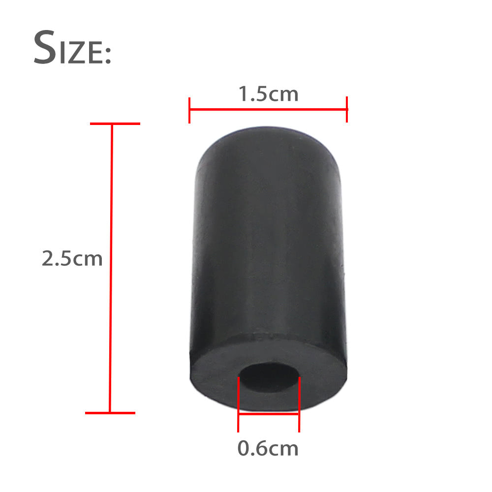 Cello Endpin Rubber Tip Cap Protector Set - 5 Pack