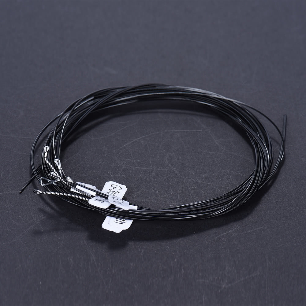 Alice AC136BK-H Classical Guitar Strings - Black Nylon, Hard Tension, 6pcs (.0285-.044) + Free G-3rd String