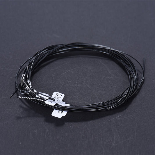 Alice AC136BK-H Classical Guitar Strings - Black Nylon, Hard Tension, 6pcs (.0285-.044) + Free G-3rd String